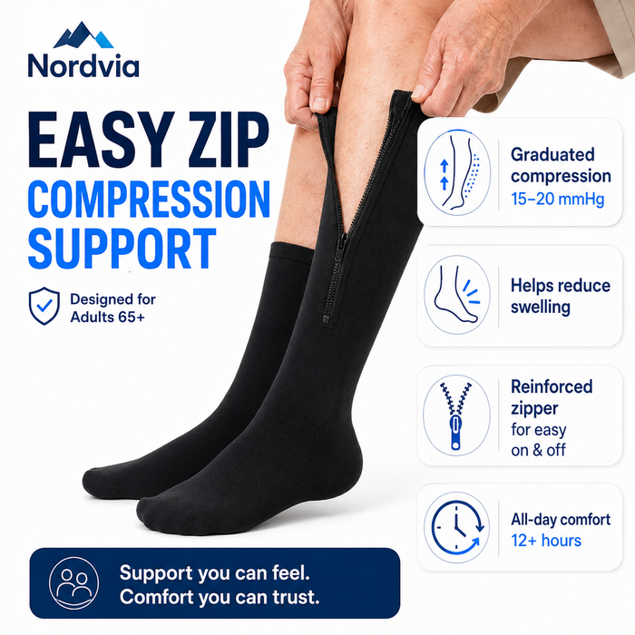 Zip-Up Compression Socks – Nordvia™