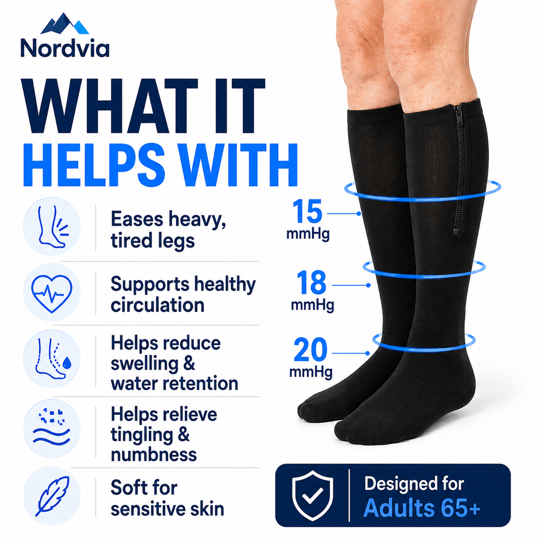 Zip-Up Compression Socks – Nordvia™