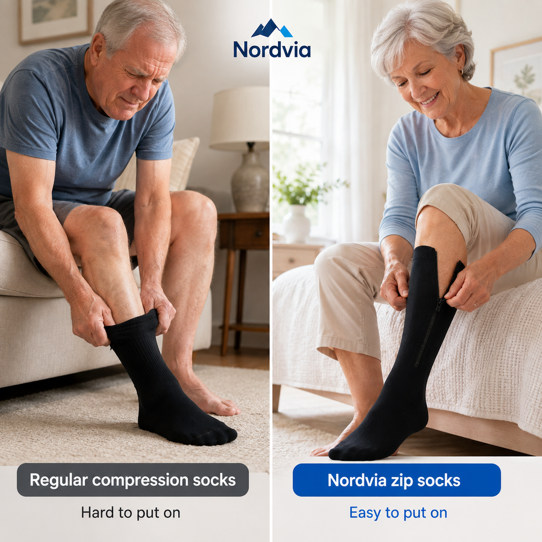 Zip-Up Compression Socks – Nordvia™
